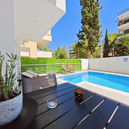 Apartment Costa Voula Private Pool, Cinema, By
